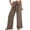 Brown, variant on Plebaso Womens Wide Leg Pants High Waisted Loose Casual Palazzo Pants Summer Beach Vacation Trousers