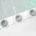 thumbnail image 4 of Teal and Grey Watercolor Curtains Wave Lines and Dots Curtains & Drapes, Gradient Ombre Blackout Curtains Aesthetic Abstract Window Treatments, Modern Geometry Stripe Bedroom Curtains Room Decoration, 4 of 5