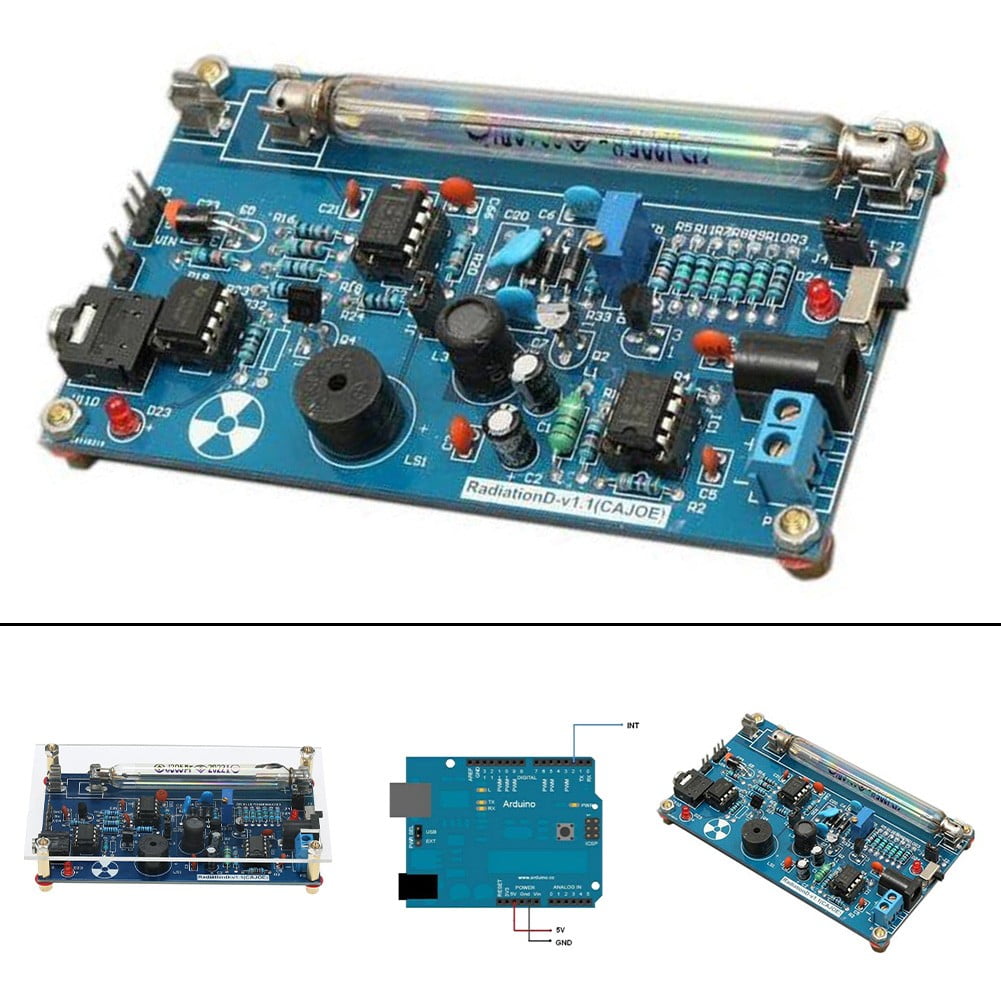 DIY Assembled Geiger Counter Kit Miller Tube Nuclear Radiation Detector ... Circuit Diagram