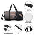 thumbnail image 4 of Balery Black Dragon Cliff Dawn Bolsa de Gimnasio para Mujeres y Hombres, Bolsa de Viaje Impermeable, Bolsa de Fin de Semana con Compartimento para Zapatos y Bolsillo Húmedo, 4 of 6