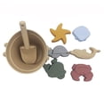 thumbnail image 1 of Set de playa infantil de 8 piezas con bolsa de playa portátil, incluye moldes para juguetes de arena, pala y cubo., 1 of 1