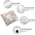 thumbnail image 4 of Cute Pink Throw Pillow Covers Set of 2 Decorative Pillowcase Cushion Covers Soft Velvet Pillow Cases for Sofa Couch Bed Car Bedroom Home Decor, 4 of 6
