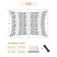 thumbnail image 6 of Sun Shade Sail 6.5x10Ft Modern Dlack and White Printing Art Design Uv Block Sunshade Canopy Outdoor Shade Cover Rectangle Shade Cloth For Patio Garden Yard Deck Pergola, 6 of 6
