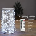 328FT Cool White Fairy Lights LED Silver Wire String Lights with 1000