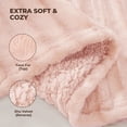 thumbnail image 2 of MARNUR Electric Throw Blanket Extra Large Size, 50"x72" Soft Faux Fur Heated Throw Blanket, 6 Heating Levels, 4 Hours Timer - Pink, 2 of 12