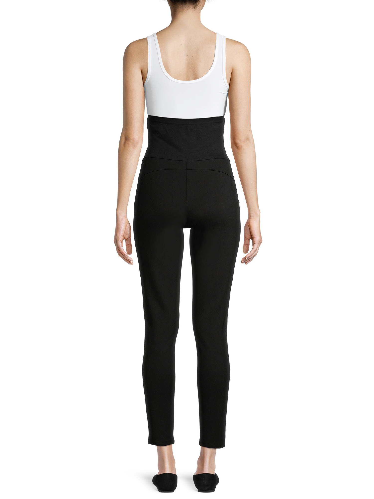 Time and Tru Maternity Ponte Knit Leggings with Full Panel - image 3 of 6