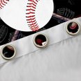 thumbnail image 4 of jejeloiu Baseball Pattern Curtains Pack of 2 (42x84 Each),Ball Sport Game Curtains Blackout For Boys Kids, 4 of 6