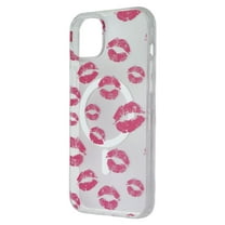 MyBat Pro Mood Series Hard Case for MagSafe for iPhone 15 Plus - Kisses/Clear