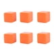 thumbnail image 1 of 6 cubos de dados en blanco, bloques de dados sin terminar para manualidades, rompecabezas para fiestas, dados de 6 caras, cubos de plástico naranja, 1 of 14