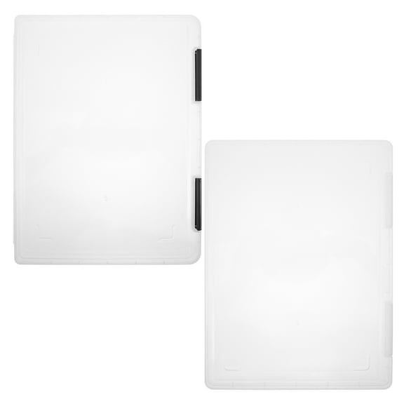 TABLZONE Document Box PP 2Pcs 12.2In X 9.1In X 0.8In