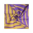 thumbnail image 4 of INSPIRE CHIC Women's Square Neck Scarf Striped Herringbone Print Headscarf & Hair Ribbon for Daily Wear 27.6x27.6"(LxW) Purple Yellow, 4 of 6