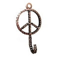 thumbnail image 1 of Mira MA93535-900084 Handmade & Fair Trade Bicycle Chain Peace Sign Hook, 1 of 1