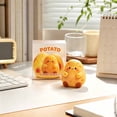 thumbnail image 7 of Potato Crunchy Squishy Toy, Yellow Potato Stress Ball with Brown Spots, Crunchy Sound Fidget Toy, Stress Relief Sensory Toy for Kids Adults, Desk Decor Gift, 7 of 7