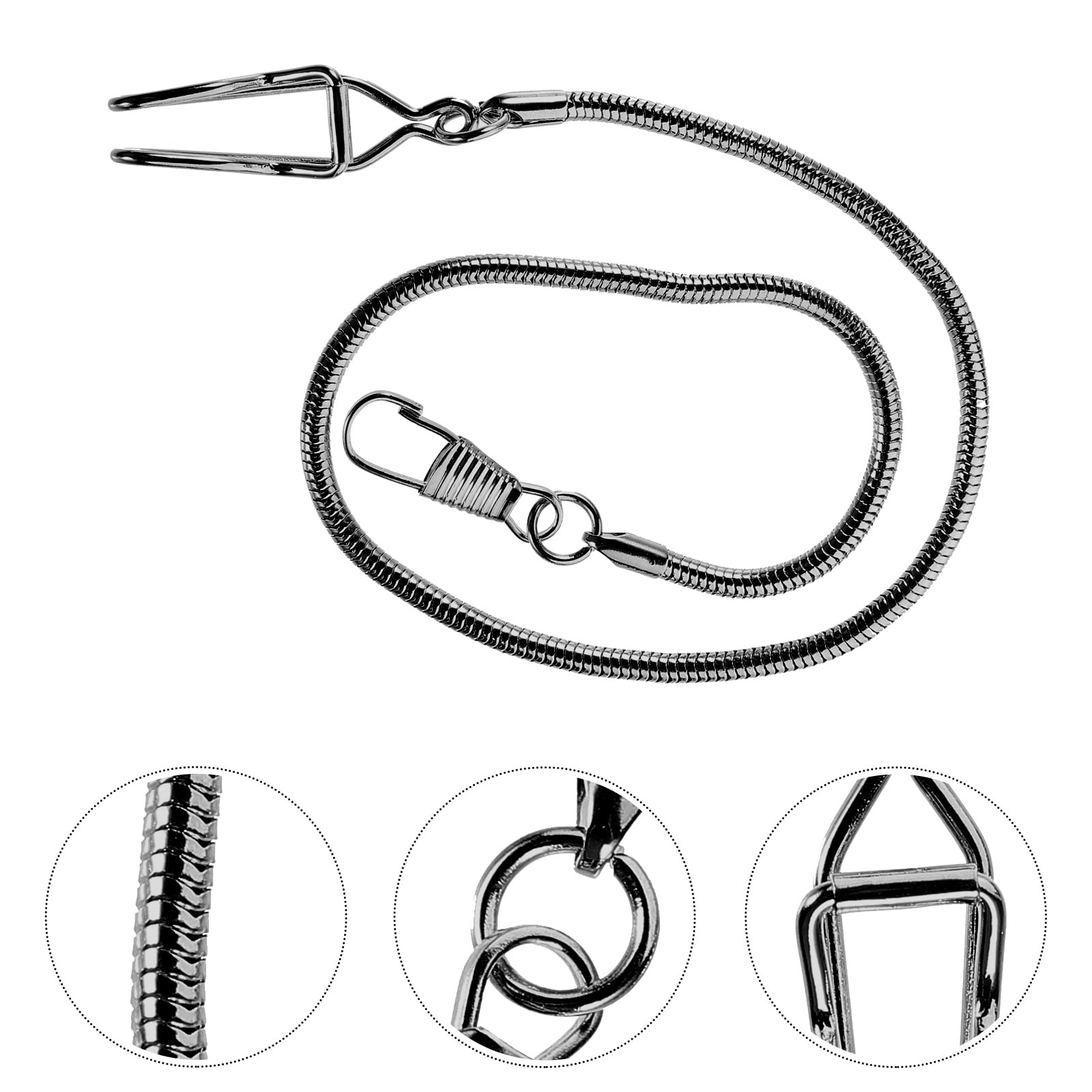 TEHAUX Pocket Watch Chain, Pocket Chain Belt Clip Keys Chain