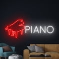 thumbnail image 4 of Handmadetneonsign Piano Neon Sign, Piano Music Wall Art Decor, Music Instrument Wall Decor, 4 of 5