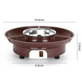 thumbnail image 7 of Electric Fondue Pot Set Chocolate Melting Pot with Detachable Party Serving Tray Cheese Candy Dessert Melts Movie Night Supplies & Housewarming Gifts, 7 of 7