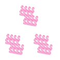 thumbnail image 3 of Soidarity 2 pares de separadores de dedos del pie espaciador suministros de pedicura superficie lisa multicolor exquisita operación Simple rosa Type1 NO1, 3 of 6