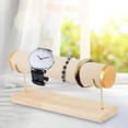 thumbnail image 3 of Organizador de joyas con base de madera y terciopelo desmontable. Blanco, 3 of 8