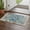 Blue Crab, variant on Blue Turtle Coastal Bathroom Rug 2'x3', Summer Beach Nautical Starfish Coral Low Profile Front Entryway Rug with Tassels, Woven Cotton Washable Kitchen Mat Carpet for Foyer Bedroom Back Door Decor