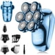 thumbnail image 1 of Afeitadora eléctrica SHPAVVER para hombres calvos: Kit de afeitado 5 en 1 resistente al agua IPX7 para hombres calvos - Velocidad turbo y cuchillas de precisión (azul oscuro), 1 of 8