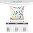 thumbnail image 4 of ZICANCN Colorful Wave Lines Throw Pillow Covers, Bed Couch Sofa Knit Decorative Pillow Covers for Living Room Farmhouse, 12"x12", 4 of 8