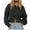 Black, variant on Womens Long Sleeve Cardigan Sweaters Open Front Button Down Coat Solid Color Winter Fall Casual Loose Tops,Beige,M