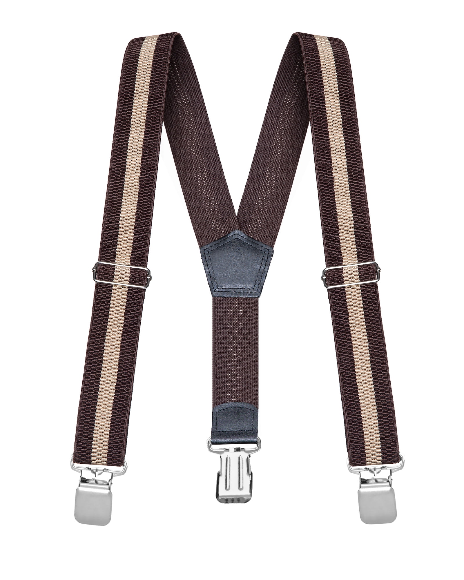 Buyless Fashion "Buyless Fashion Heavy Duty Textured Suspenders for