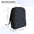 thumbnail image 4 of Cauagu Golden Peonies Print Backpacks,Travel Daypack Casual Laptop Backpack Bookbag Fits 15 Inch Computer for Men Women, 4 of 8