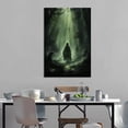 thumbnail image 3 of Halloween Dark Forest Ghost Wall Art Poster Scroll Canvas Painting Picture Living Room Decor Home 24x36inch(60x90cm), 3 of 6