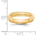 thumbnail image 3 of Primal Gold 14 Karat Yellow Gold 4mm Half Round with Edge Band Size 13, 3 of 5
