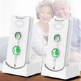 thumbnail image 5 of Yucurem Intercoms Wireless for Elderly, Portable Room to Room Long Range Intercom System with Charging Base, Two Way Intercom for Home Office - 2 Pack (White), 5 of 6