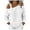 White, variant on COMVALUE Women's Basic Summer Clothes Spring Long Sleeve Shirts | shirt women,Metal Buckle Soft Linen Fabric Tops Daily Casual Loose Blouse (Pink, L)