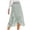 Green, variant on Womens Wrap Skirts Floral Chiffon Flow High Waist Mid-Length A Line Skirts Tie Waist Draped Soft Vacation Holiday Stylish Outfits