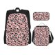 thumbnail image 1 of Disketp Cow Animal Skin Mochila Estampada de Gran Capacidad con Lonchera y Estuche, Set de 3 Piezas para Estudiantes, 1 of 7