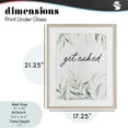 thumbnail image 3 of Get Naked Bathroom Herbs Birch Framed Print Under Glass, design by Lettered and Lined, 3 of 10