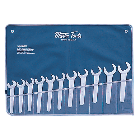 11 Piece 30 Degree Open End Service Wrench Set