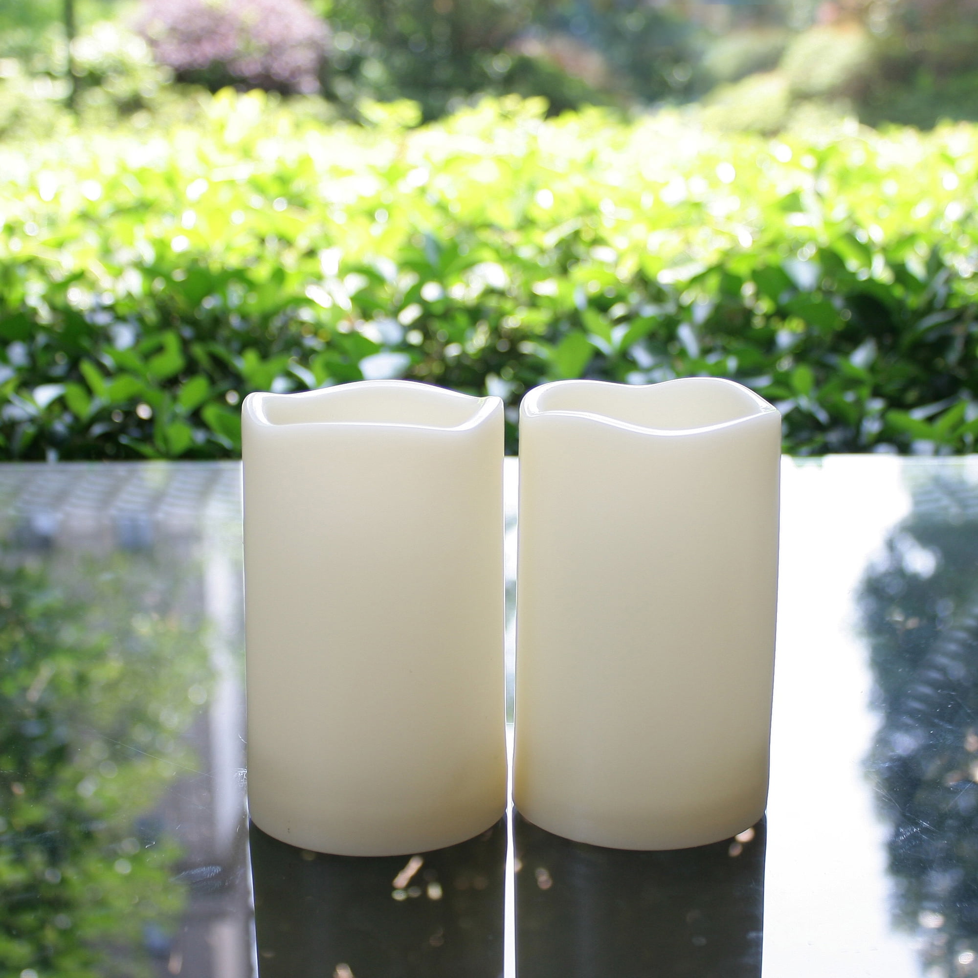 Flameless LED Candles Battery Operated Outdoor Indoor Flickering Pillar