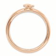 thumbnail image 2 of Bague Ruban de Sensibilisation en Argent Sterling Stackable Expressions Or Rose Taille 8, 2 of 3