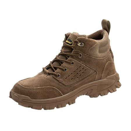 

Ediodpoh Labor Shoes for Men Non Smashing And Non Piercing Winter Velvet Shoes Lightweight Welding Soft Soled Work Shoes Shoes Men Coffee 9.5