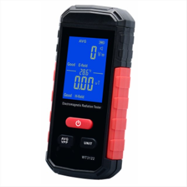 Detector de RadiacióN de Campo ElectromagnéTico, Medidor EMF Digital LCD, DosíMetro de EmisióN Recargable, Comprobador InformáTico.