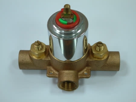 Kingston Brass KB651V Pressure Balanced Rough-In Tub and Shower Valve with Stops, Polished Chrome