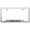 Brushed Chrome, variant on Nissan Armada Laser Etched Logo Cut-Out License Plate Frame (Black)