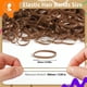 thumbnail image 2 of Elastic Hair Bands, Elastics for Hair, Hair Elastics, Rubber Bands for Hair, Small Hair Ties, 300pcs, Light Brown, 2 of 5