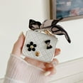 thumbnail image 2 of Mini Bag Compatible with Airpods Pro (2019),Airpods Pro 2 (2022),AirPods 3rd,2nd,1st Generation Case for Women,Cute Leather Cover with Crossbody Strap (White), 2 of 9