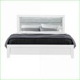 thumbnail image 2 of Bedroom Furniture Set, 5-Piece Queen White Modern with LED | Solid Wood+MDF | Double Dressers, 2 of 5