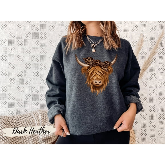 Highland Cow Sweatshirt,Highland Cow Gifts for Her, Highland Cow Shirt