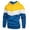 Yellow, variant on TBWNWG Black Zip up Hoodie,Male Color Blocked Loose Casual Jacket With Side Seam Pockets And Hooded Sweatshirt,Sizes M