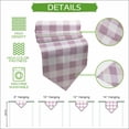 thumbnail image 5 of Pink Plaid Table Runner Linen Burlap Table Runner 90 Inches Long Spring Summer Farmhouse Buffalo Checkered Dresser Scarves for Kitchen Island Coffee Dining Party Wedding Banquet Holiday Decor 13"x90", 5 of 8