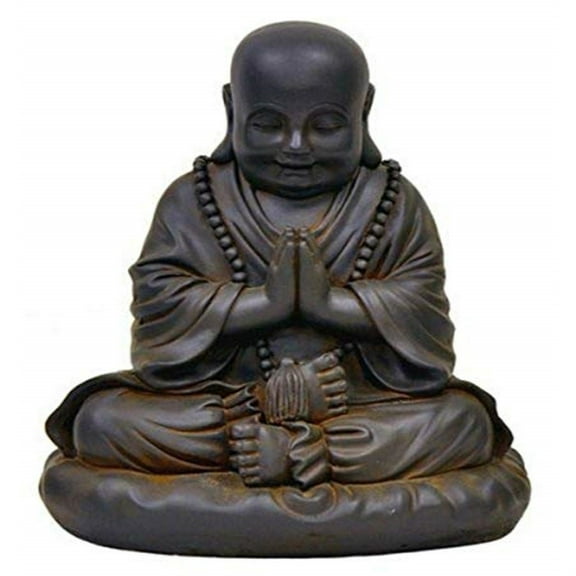 Hi-Line Gift Resin Buddha Sculpture, Black