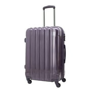 Protege Briarleigh 24 in Check-In Rolling Hardside Upright Luggage, Purple